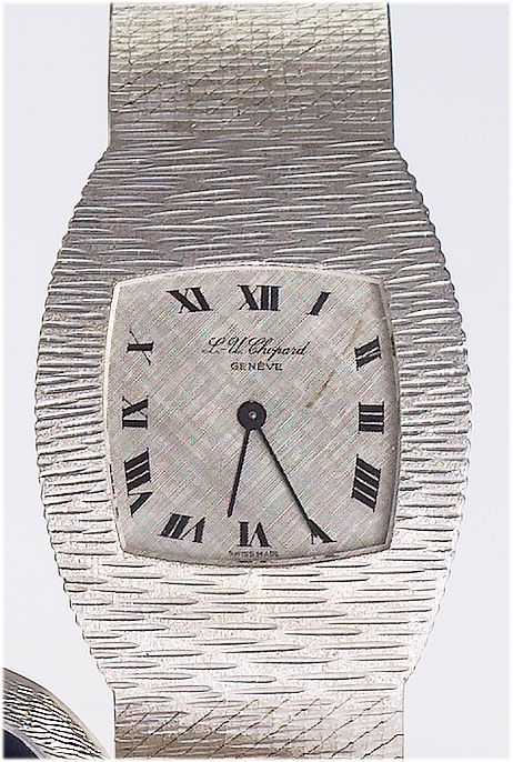 Chopard. An 18ct white gold bracelet watch1980's