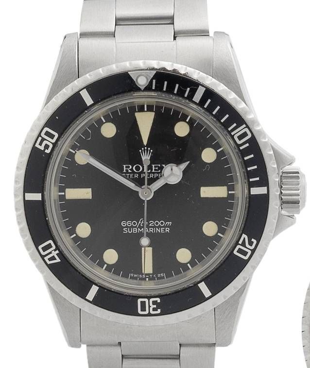 Rolex. A stainless steel automatic bracelet watchSubmariner, Ref:5513, Serial No.1316***, Made in January 1966