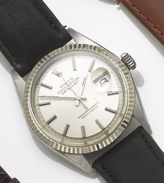 Rolex. A stainless steel automatic centre seconds calendar wristwatchDatejust, 1967