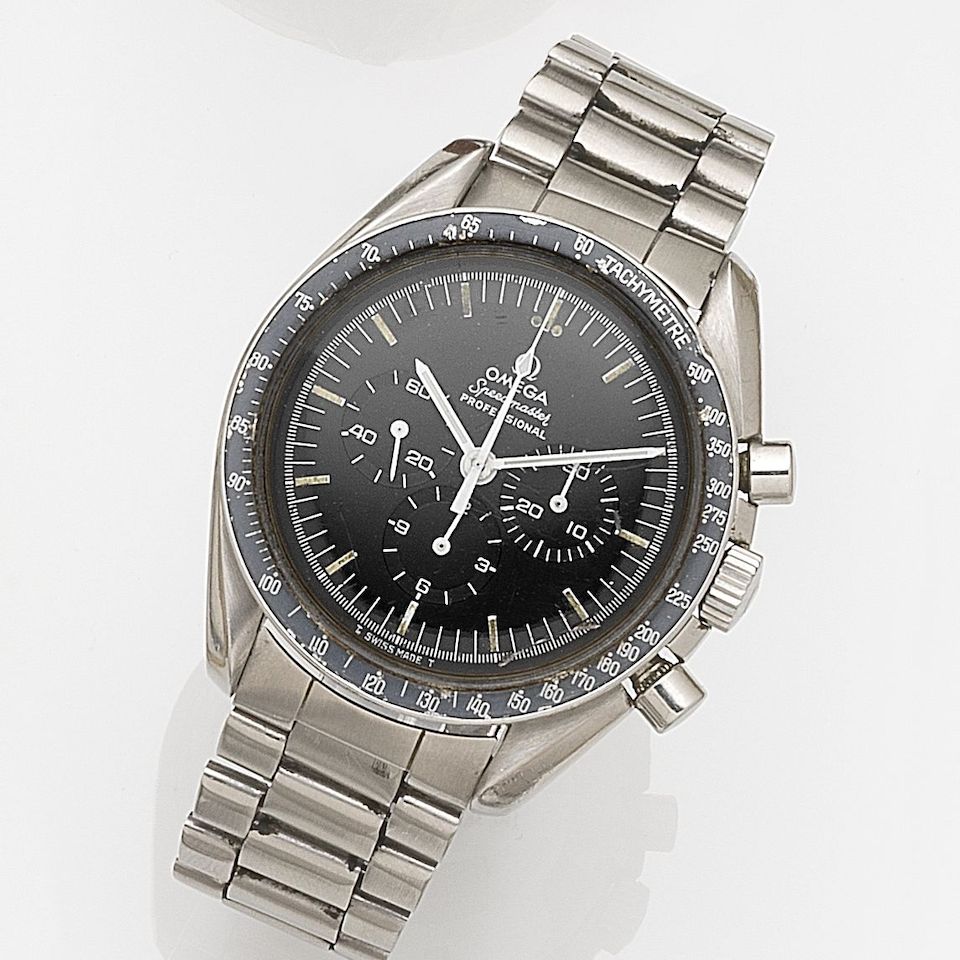 Omega. A stainless steel manual wind chronograph bracelet watchSpeedmaster Professional, Ref:145.022, Movement No.35582215, Circa 1972