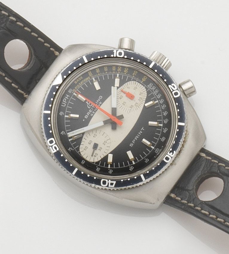 Breitling. A stainless steel manual wind chronograph wristwatchSprint, Ref:2212, Case No.1240261, Circa 1969