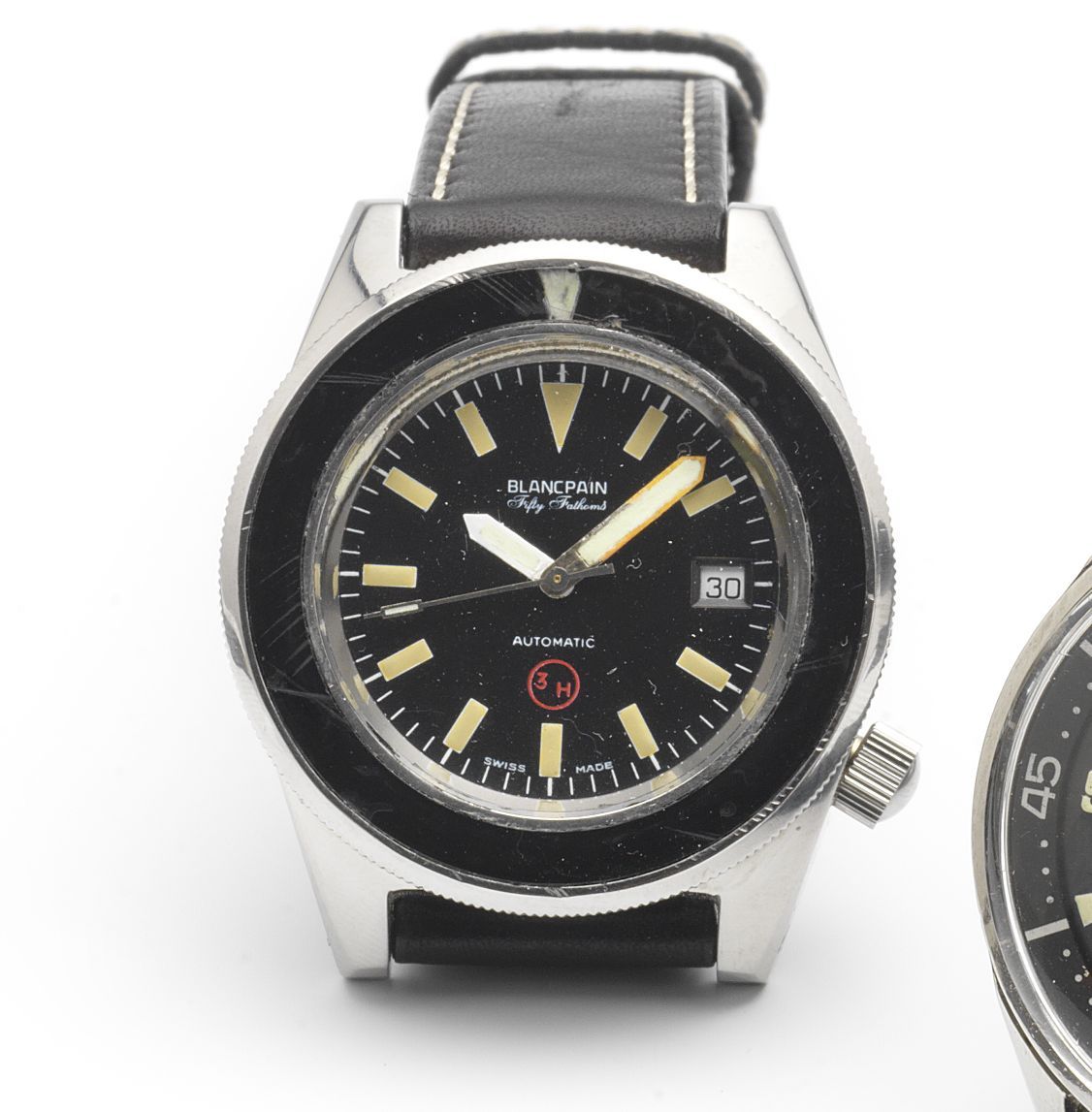Blancpain. A stainless steel automatic German military divers wristwatchFifty Fathoms, circa 1960