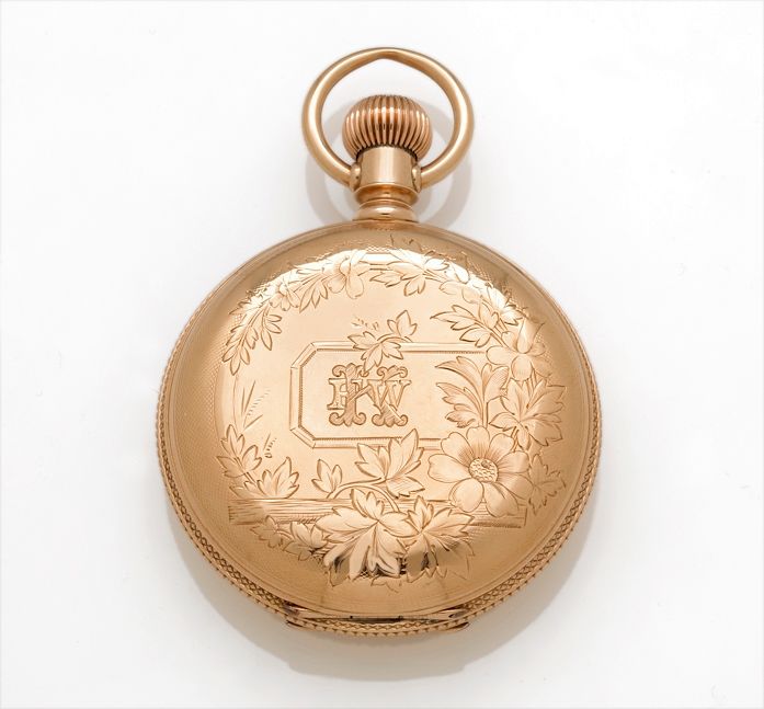 Waltham. An American 14K gold hunter cased watchM 1883, 18 size, Appleton, Tracy & Co., no. 3332200