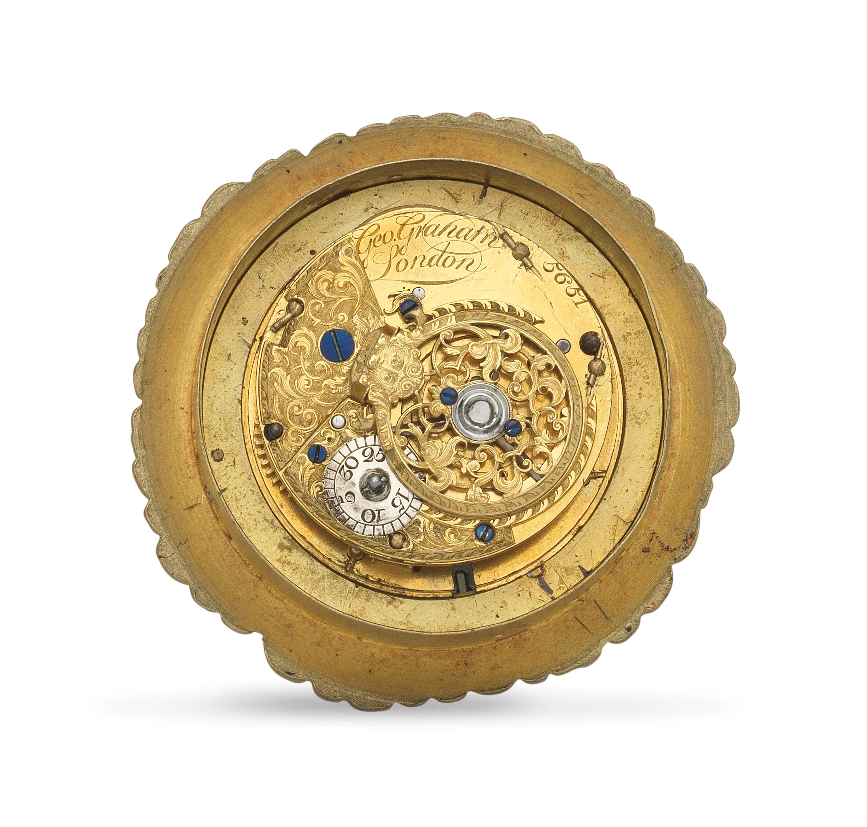 A watch movement signed George Graham, London Circa 1720