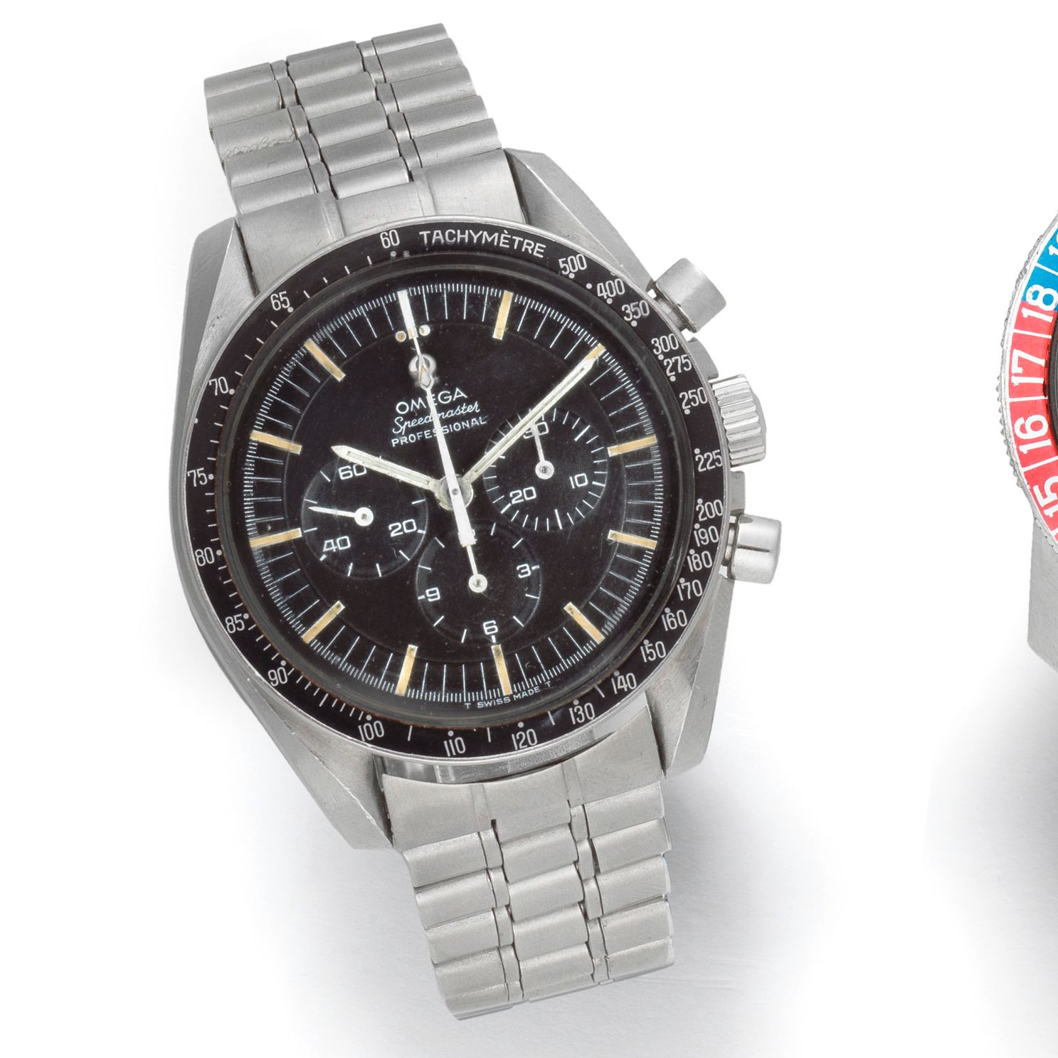 Omega. A stainless steel manual wind chronograph bracelet watch Speedmaster Professional, Ref: 145.022-68 ST, Circa 1969