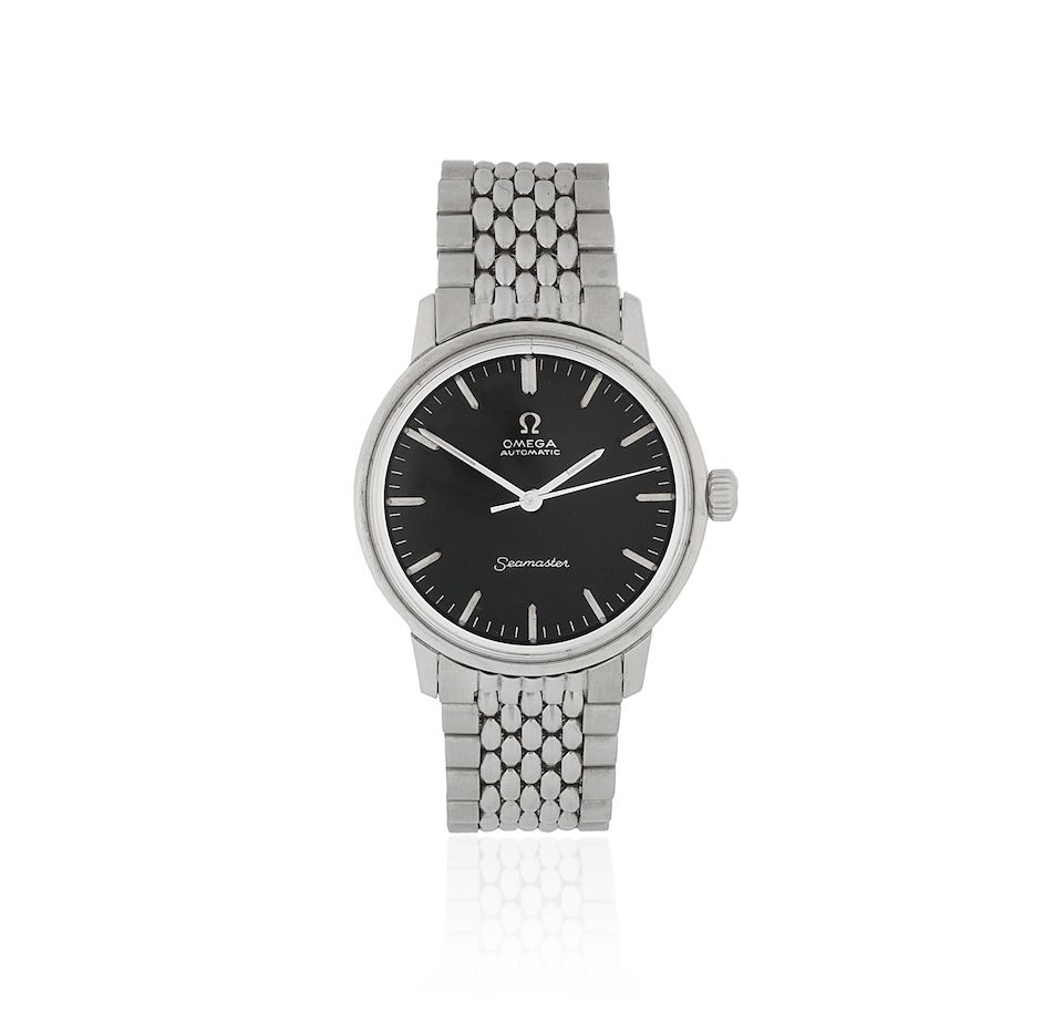 Omega. A stainless steel automatic bracelet watch Seamaster, Ref: 165.001, Circa 1963