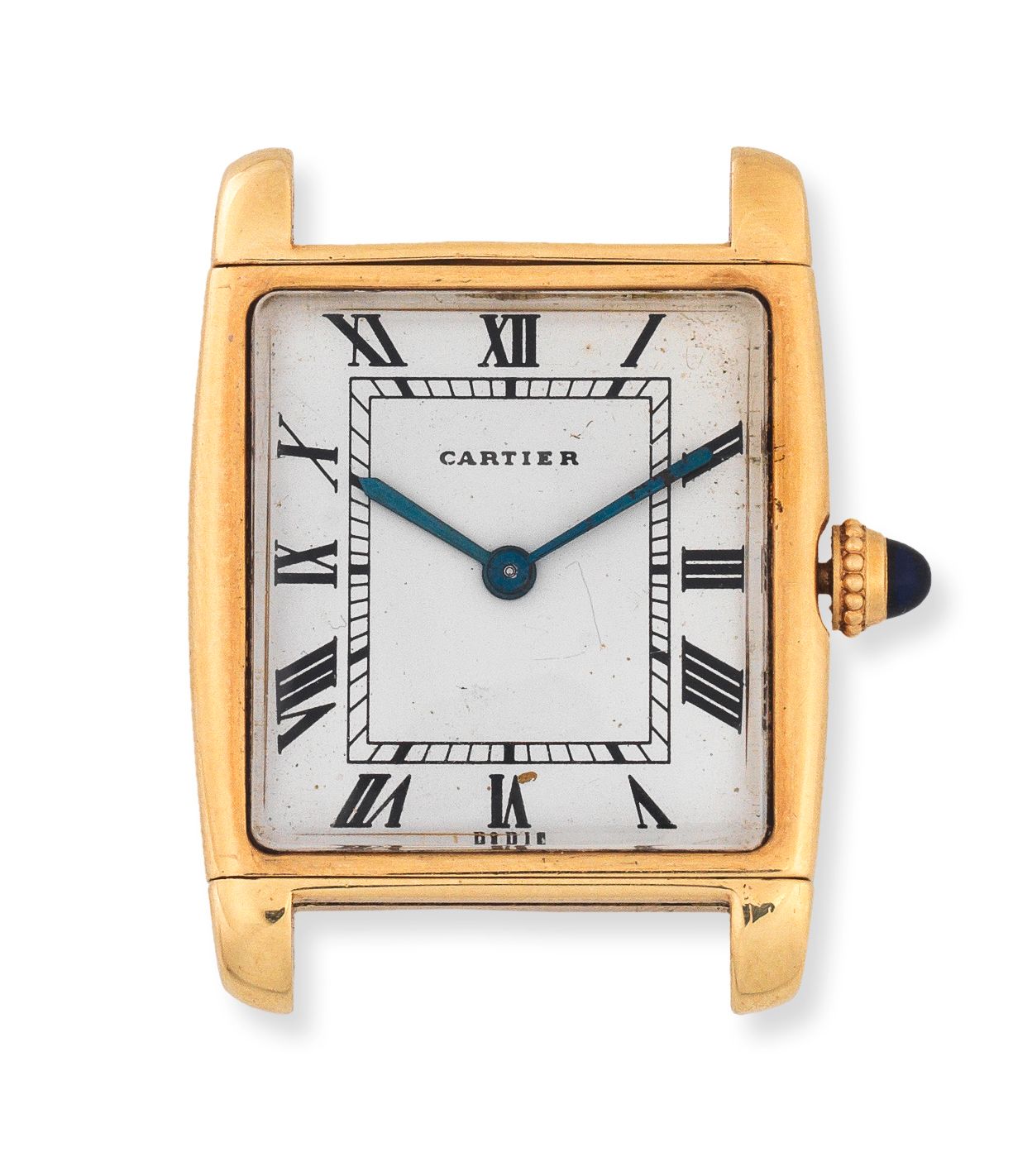 Cartier. An 18K gold manual wind reversible watch Circa 1970