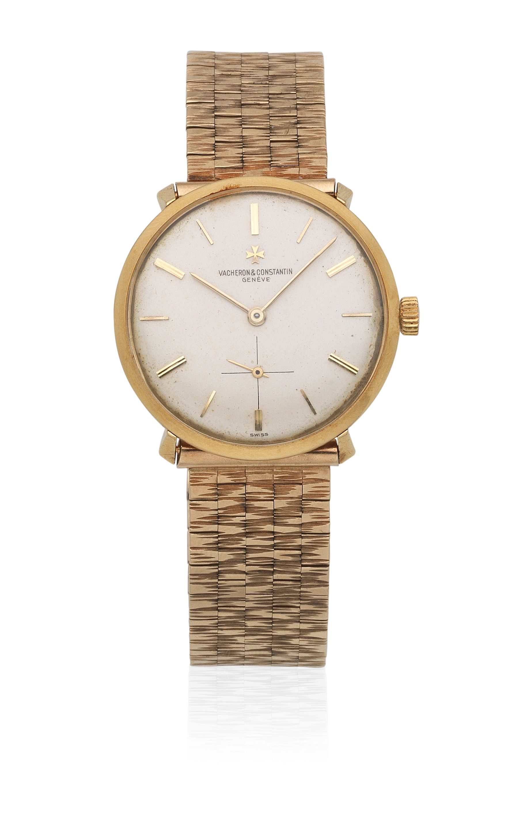 Vacheron & Constantin. An 18K gold manual wind bracelet watch Ref: 6235, Circa 1960