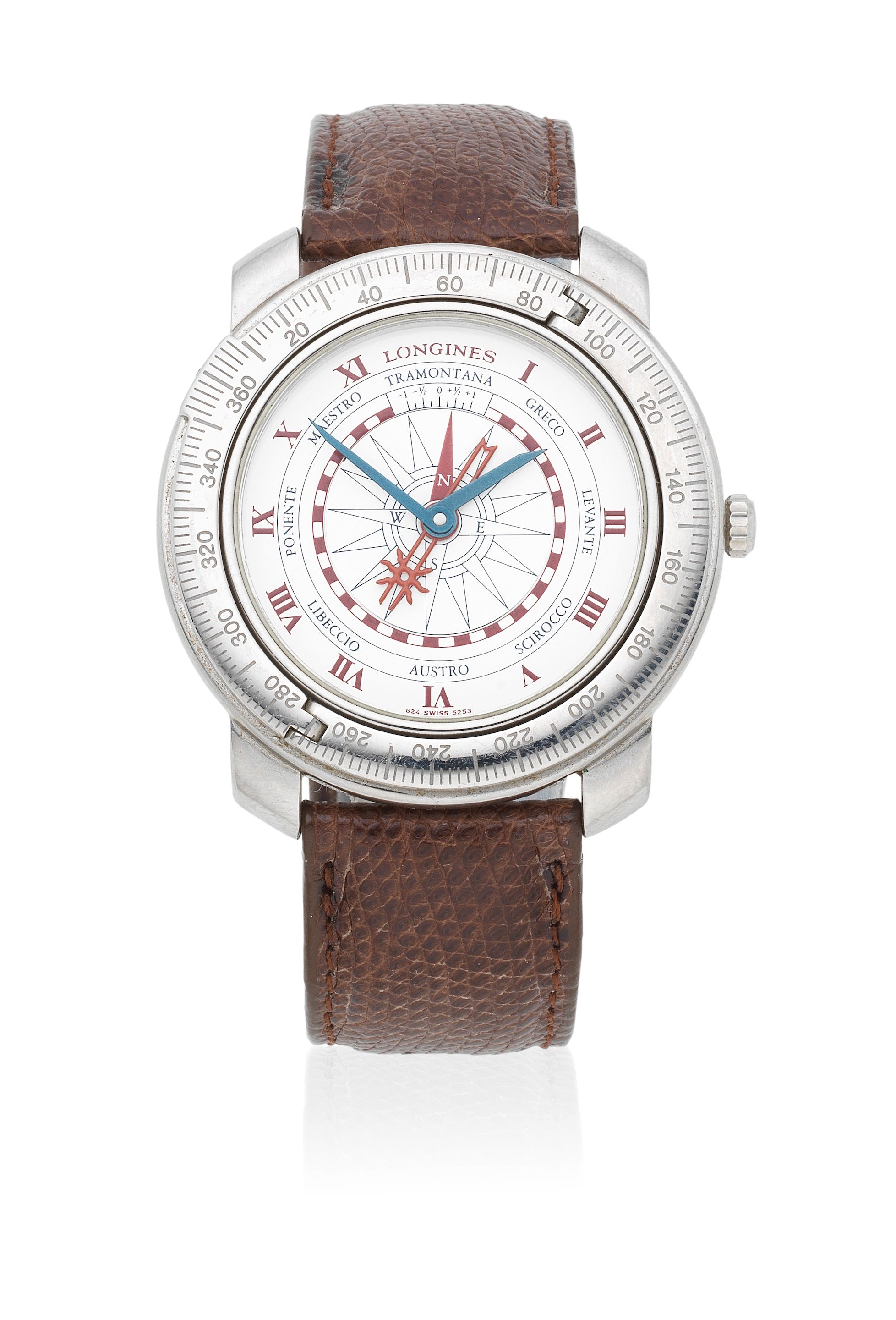 Longines. A stainless steel automatic wristwatch Christobal, Circa 1992