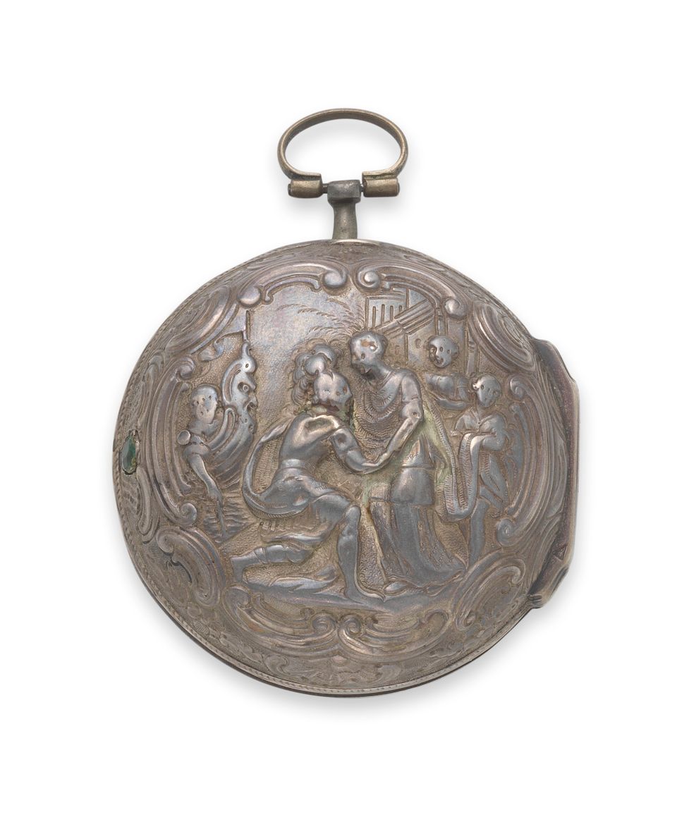 G. Leekey, London. A silver key wind pair case pocket watch London Hallmark for 1737