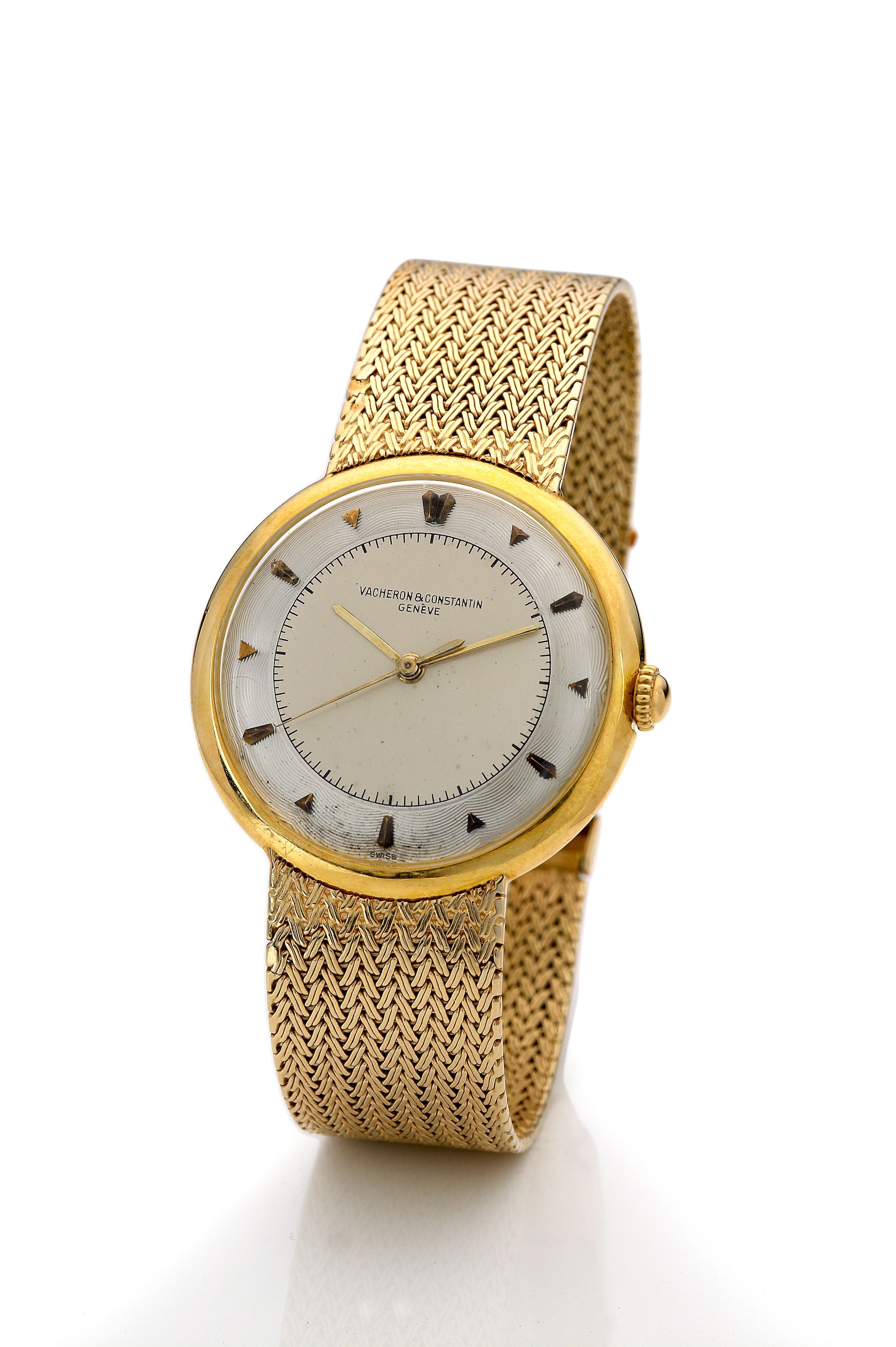 Vacheron & Constantin. A gold center seconds bracelet watchRef. 4779, case no. 345785, movement no. 5118567