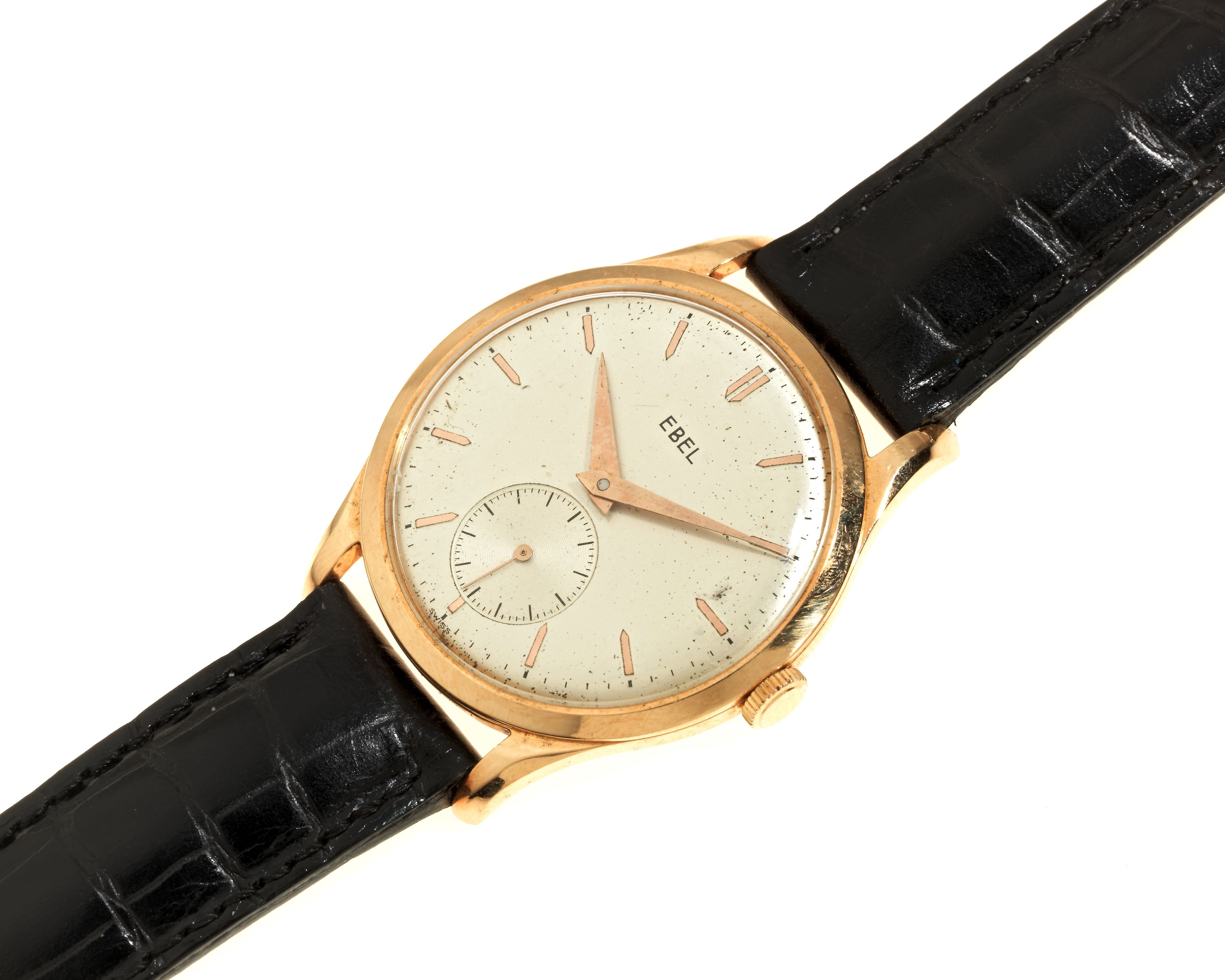 Ebel. An 18k gold manual wind wristwatch