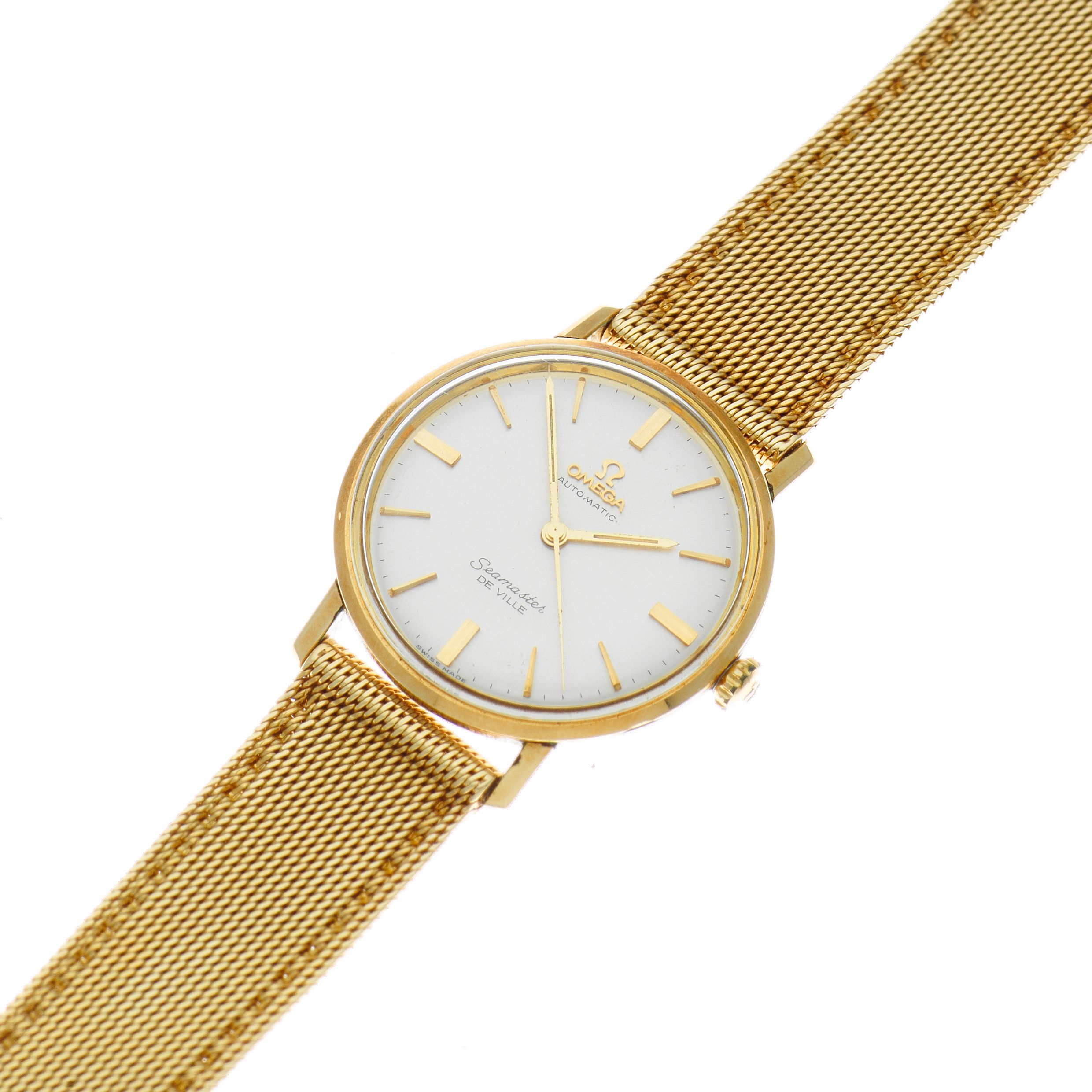 Omega. A gold plated automatic bracelet watch Seamaster de Ville, Circa 1960