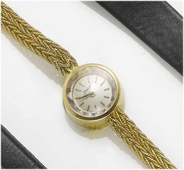 Piaget. A lady's 18ct gold bracelet watch 1950's