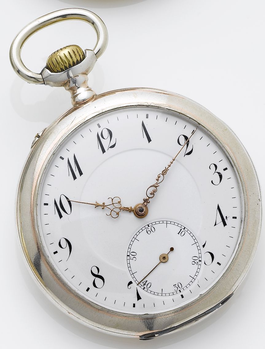 IWC. An early 20th century open face pocket watch