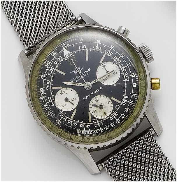 Breitling. A stainless steel chronograph wristwatch 1960's