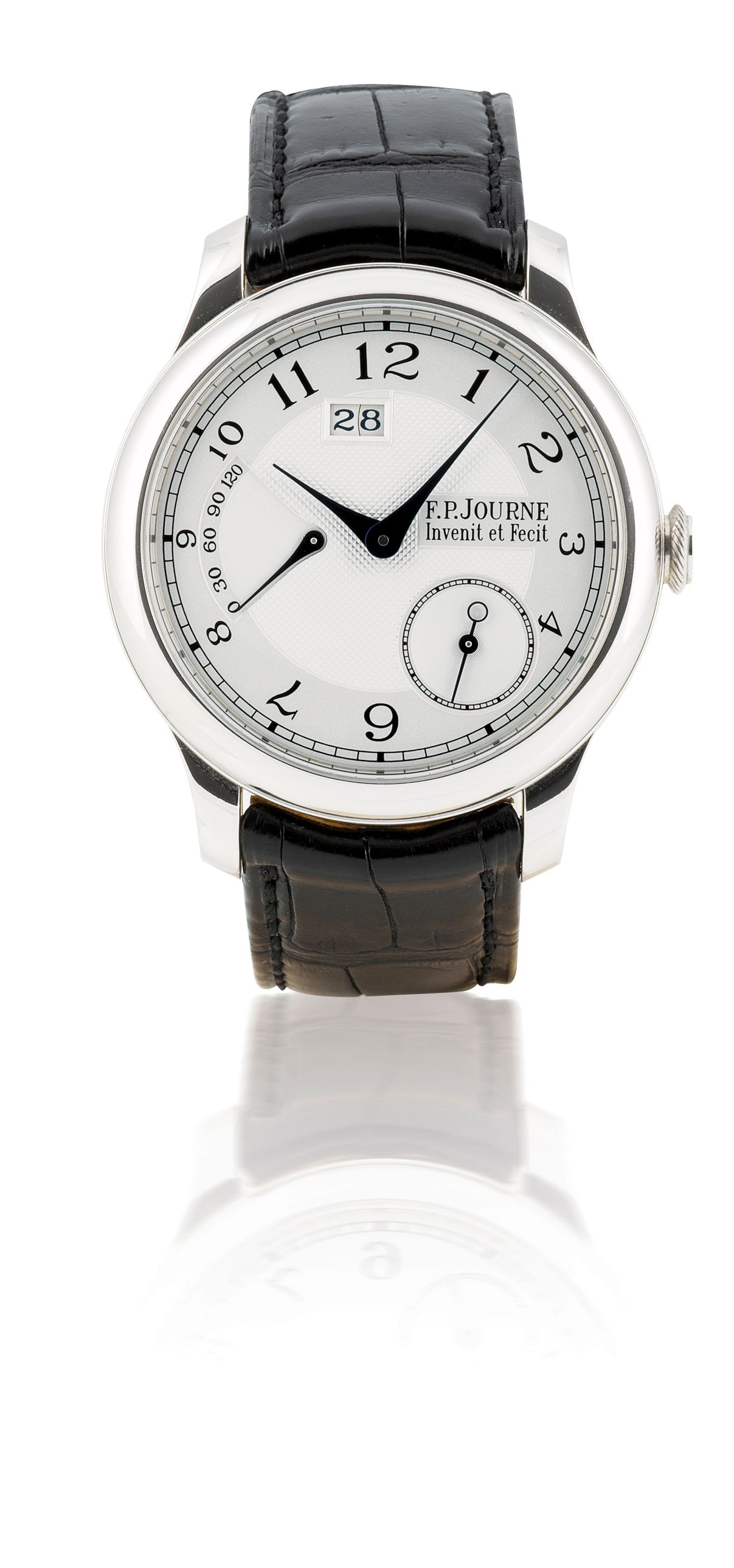 F.P. Journe. A very fine platinum automatic wristwatch with calendar and power reserveOcta Automatique Reserve, Case No.002AR, Circa 2007
