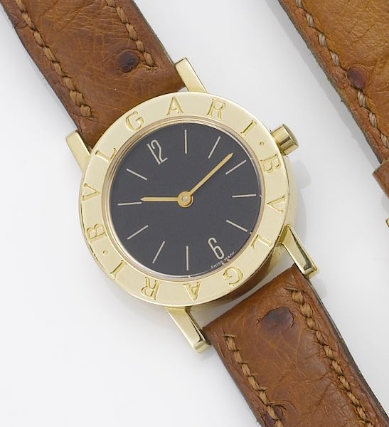 Bulgari. A lady's 18ct gold wristwatch1990's
