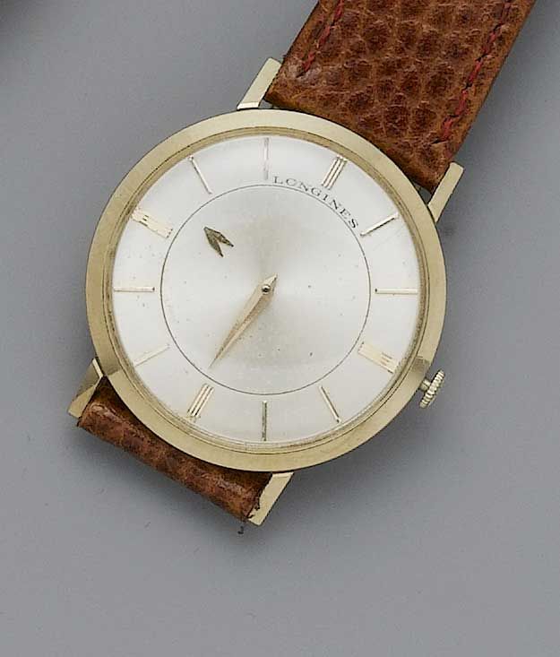 Longines.An 18ct gold mystery watch1950s