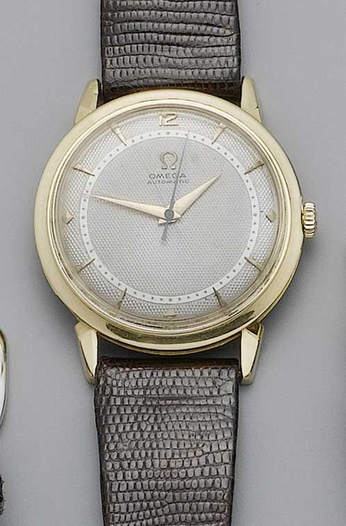 Omega. An 18ct gold automatic wristwatch