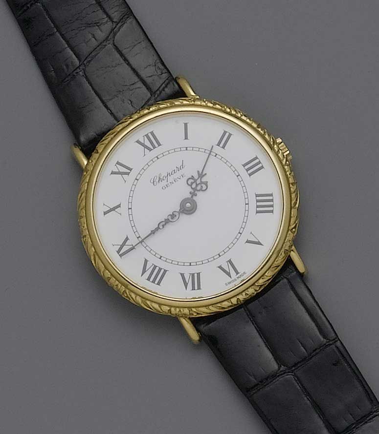 Chopard. An 18ct gold wristwatch 1980s