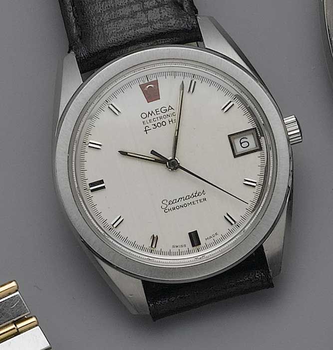 Omega. A stainless steel quartz wristwatch F300 Seamaster, 1970s