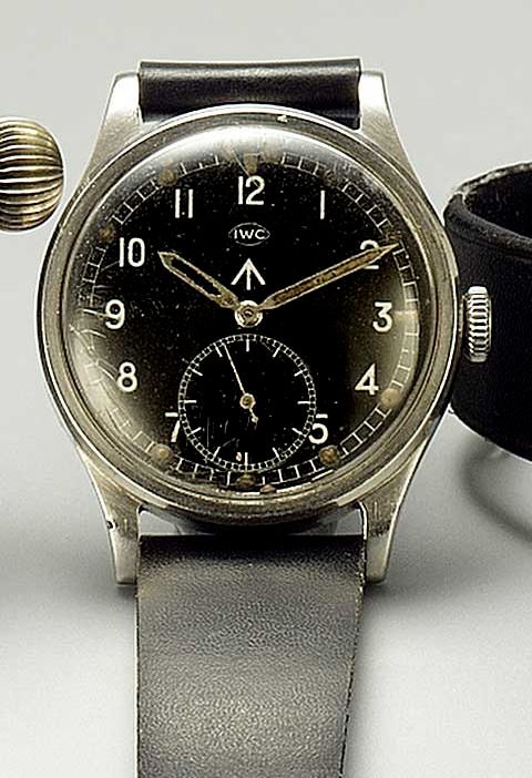 IWC. A stainless steel military issue wristwatch'Mark 10' circa 1944