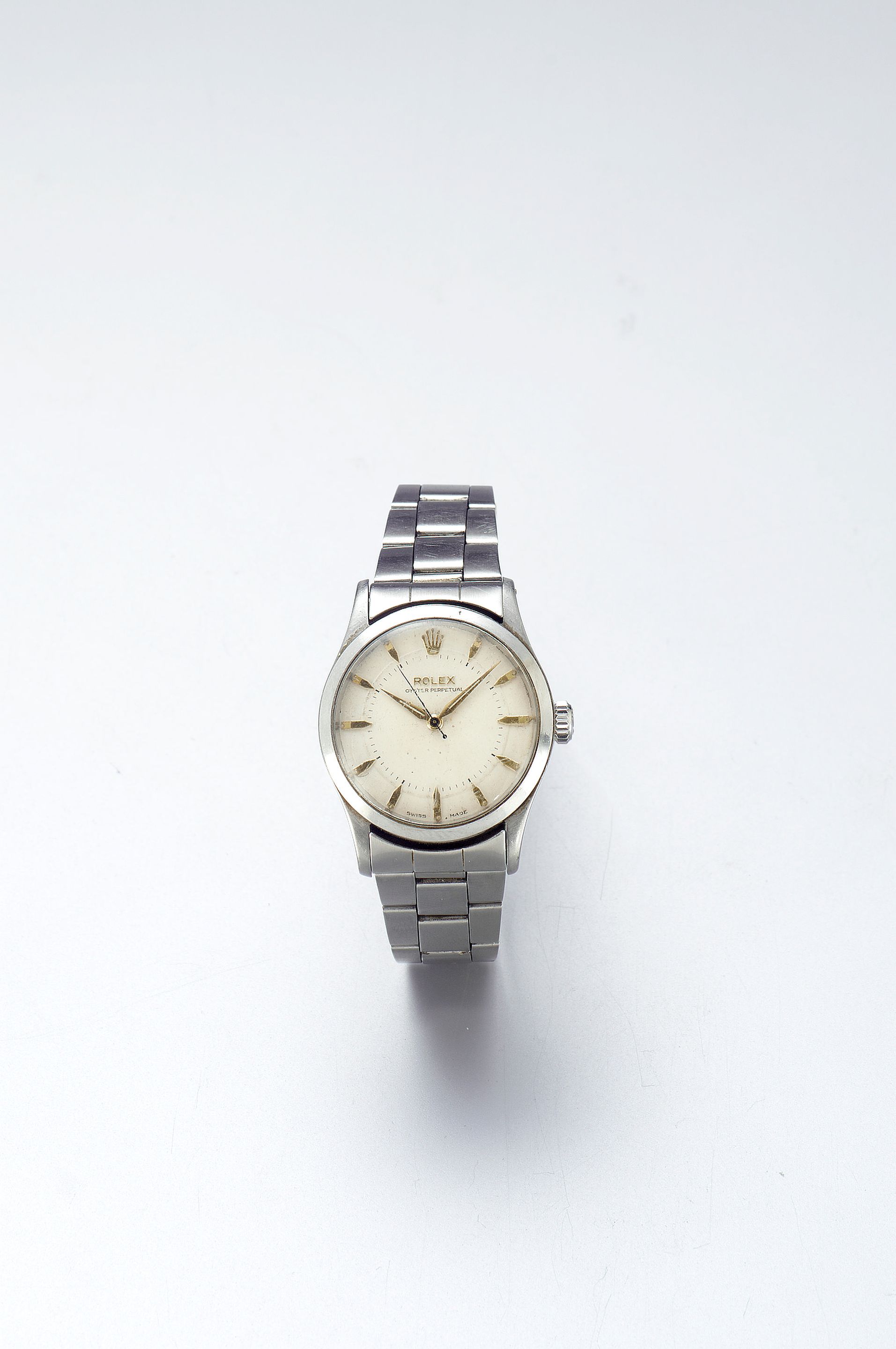 Rolex. A gents stainless steel automatic bracelet watchOyster Perpetual, Ref.6332, circa 1954