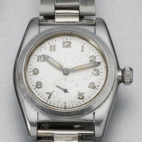 Rolex. A gents steel automatic wristwatch Oyster Perpetual 'bubbleback' Ref:2764, 1930s