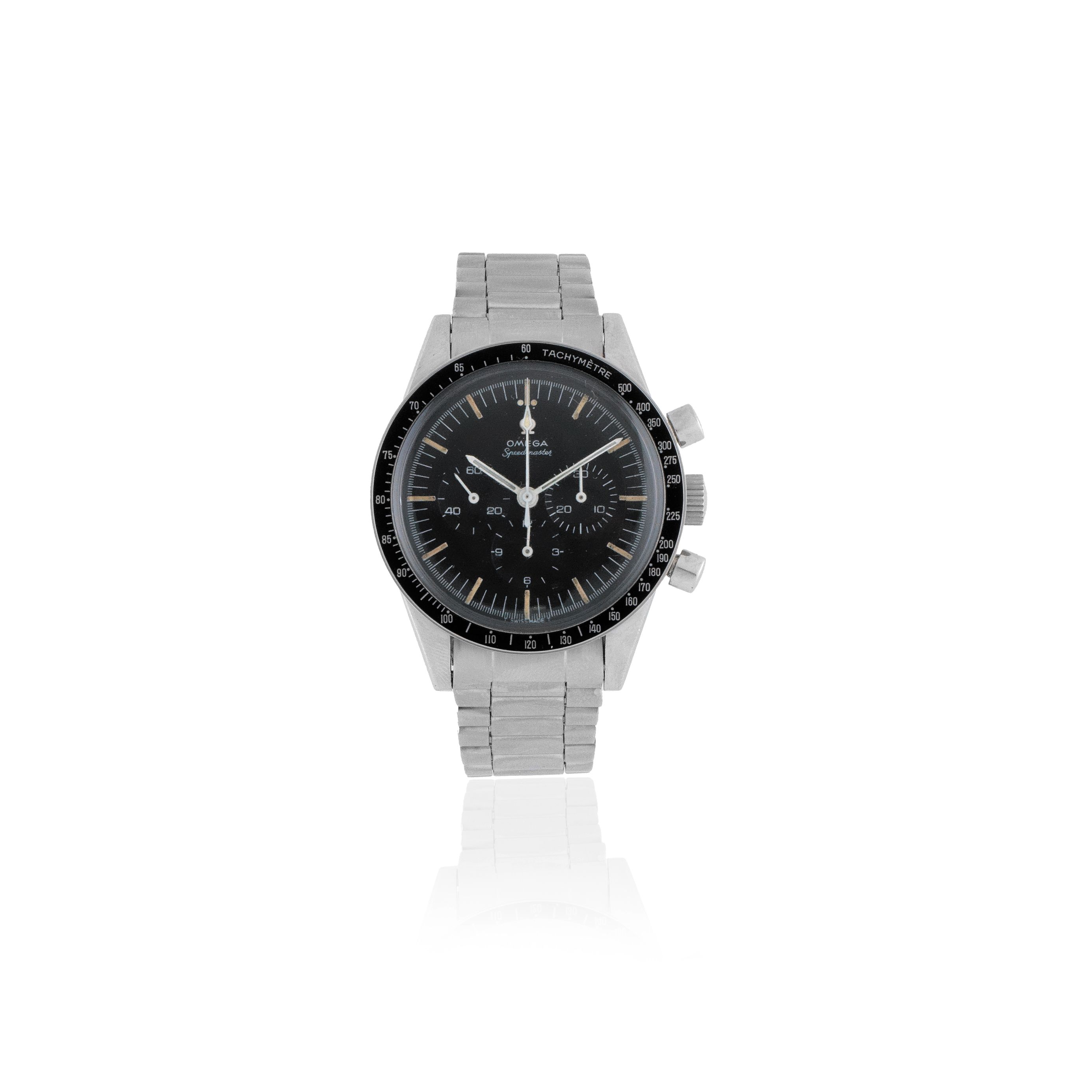 Omega. A stainless steel manual wind chronograph bracelet watch Speedmaster, Ref: ST 105.003-65, Circa 1965
