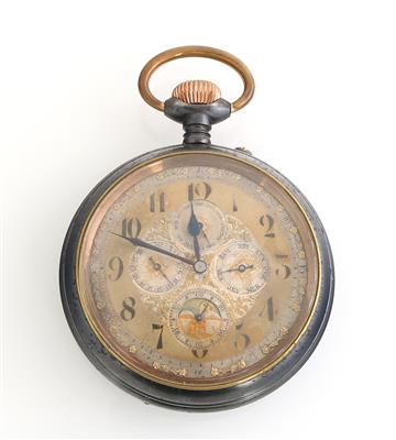 Übergroße Taschenuhr mit Vollkalender