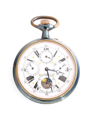 Übergroße Taschenuhr mit Vollkalender