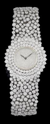 Brillant Damenarmbanduhr zus. ca. 40 ct