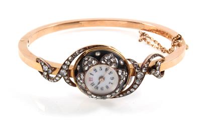 Diamantrautenarmbanduhr zus. ca. 0,70 ct