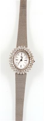 Brillantdamenarmbanduhr zus. ca. 1,35 ct