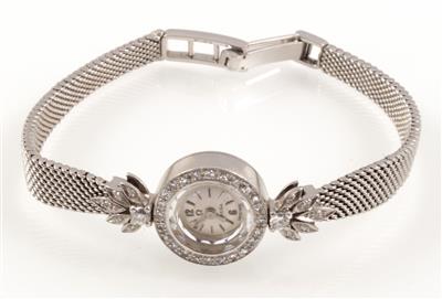 Diamantdamenarmbanduhr zus. ca. 0,40 ct