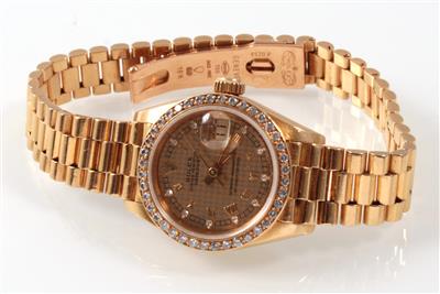 ROLEX Oyster Perpetual Datejust Diamanten zus. ca. 0,60 ct