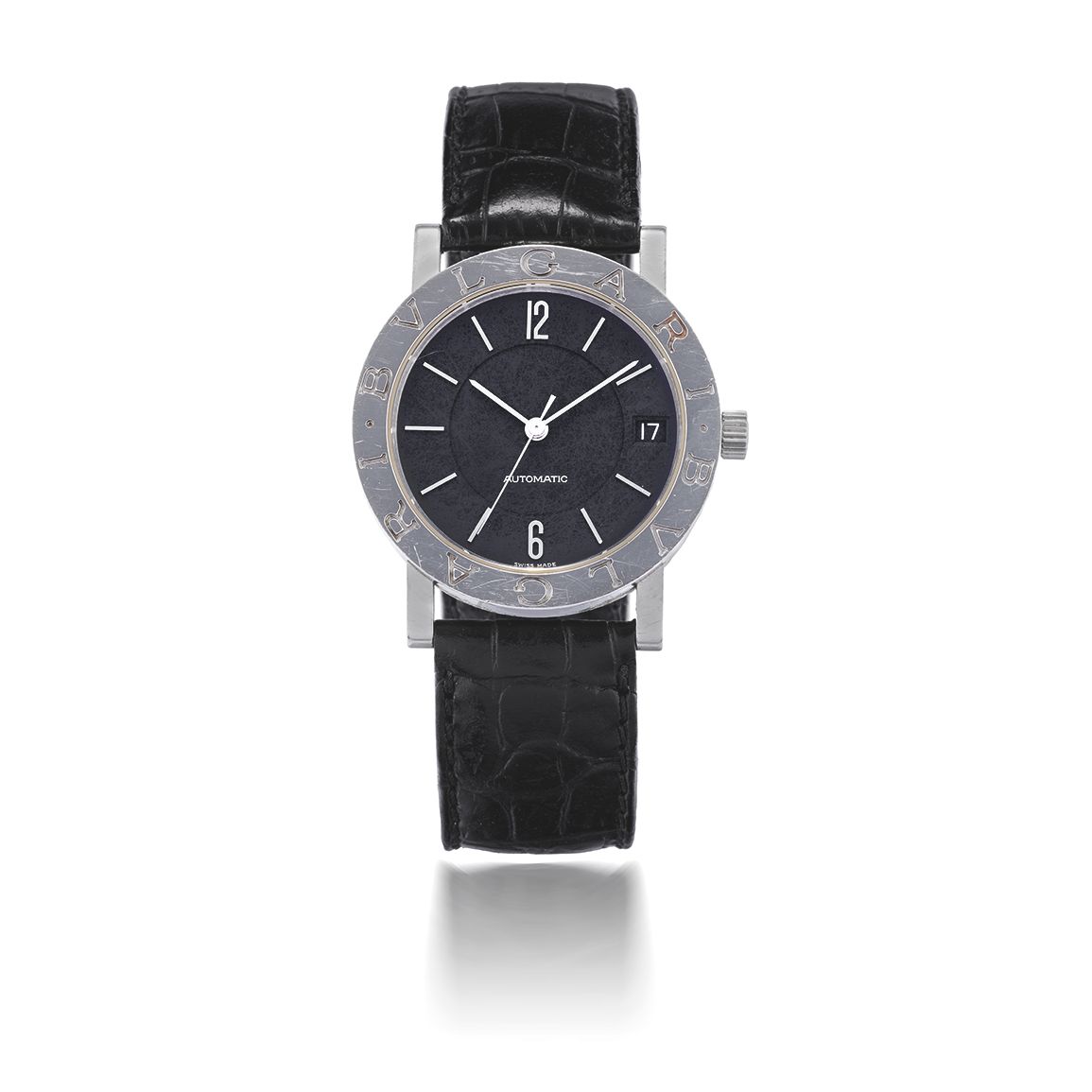BULGARI. MONTRE BRACELET EN ACIER AVEC DATE MOUVEMENT AUTOMATIQUE BULGARI. A STAINLESS STEEL AUTOMATIC CALENDAR WRISTWATCH Ref: BB33SL, Circa 2005