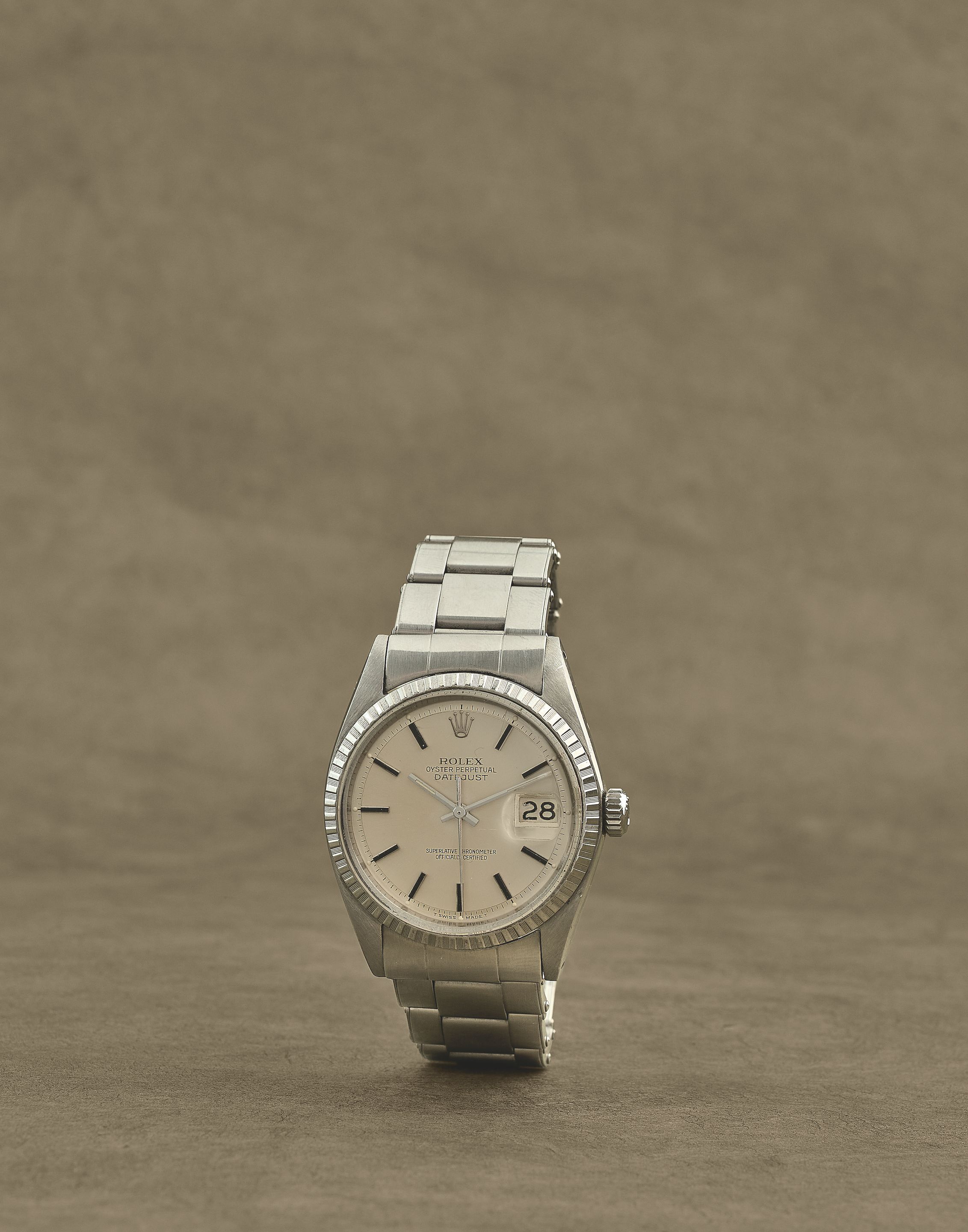 Rolex. Montre bracelet en acier avec date mouvement automatique Rolex. A stainless steel automatic calendar bracelet watch Datejust, Ref: 1603, Circa 1968