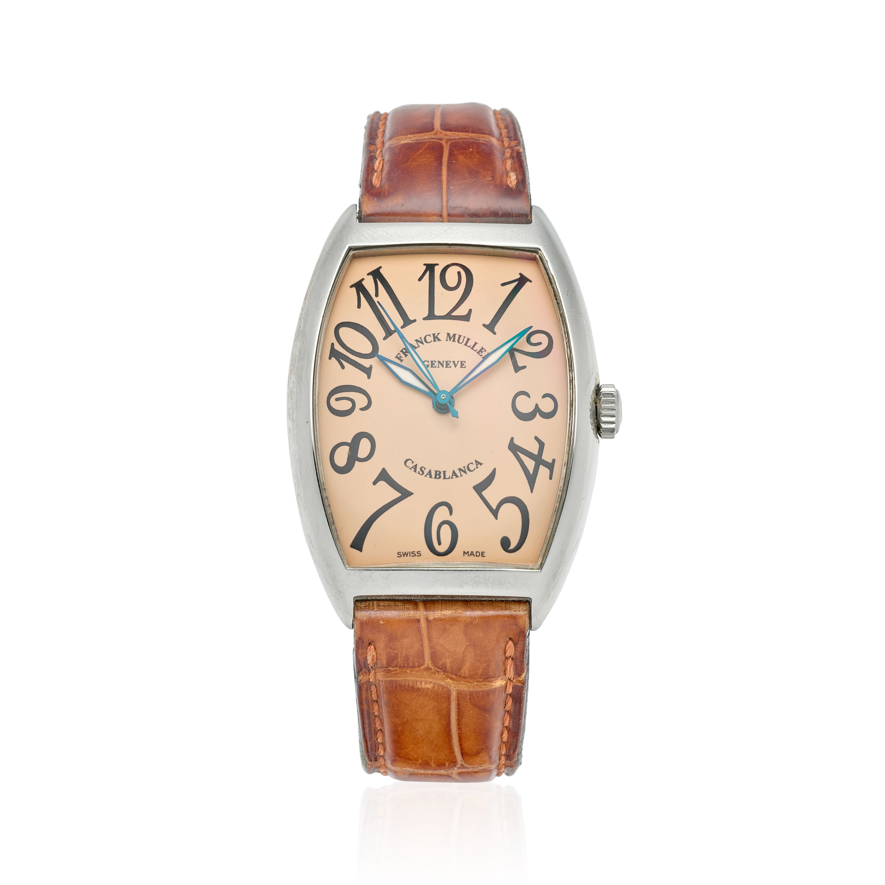 FRANCK MULLER. A STAINLESS STEEL AUTOMATIC WRISTWATCH Casablanca, Ref: 6850, c.2000s