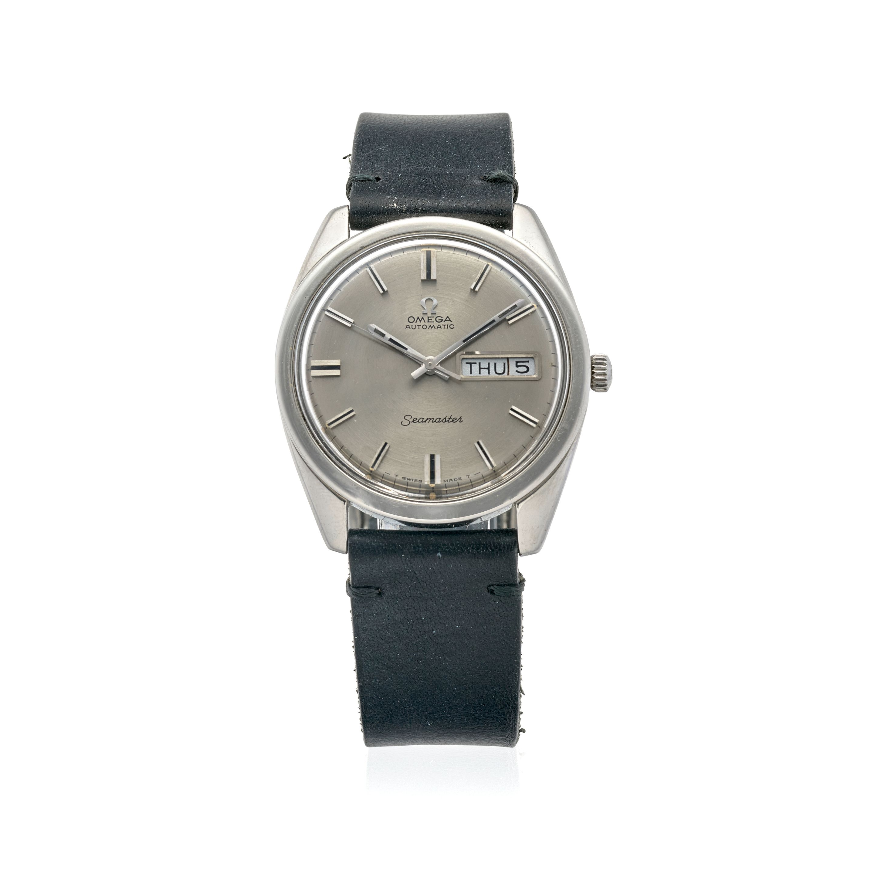 OMEGA. A STAINLESS STEEL AUTOMATIC CALENDAR WRISTWATCH Seamaster, Ref: 168.023/166.032, c.1960s