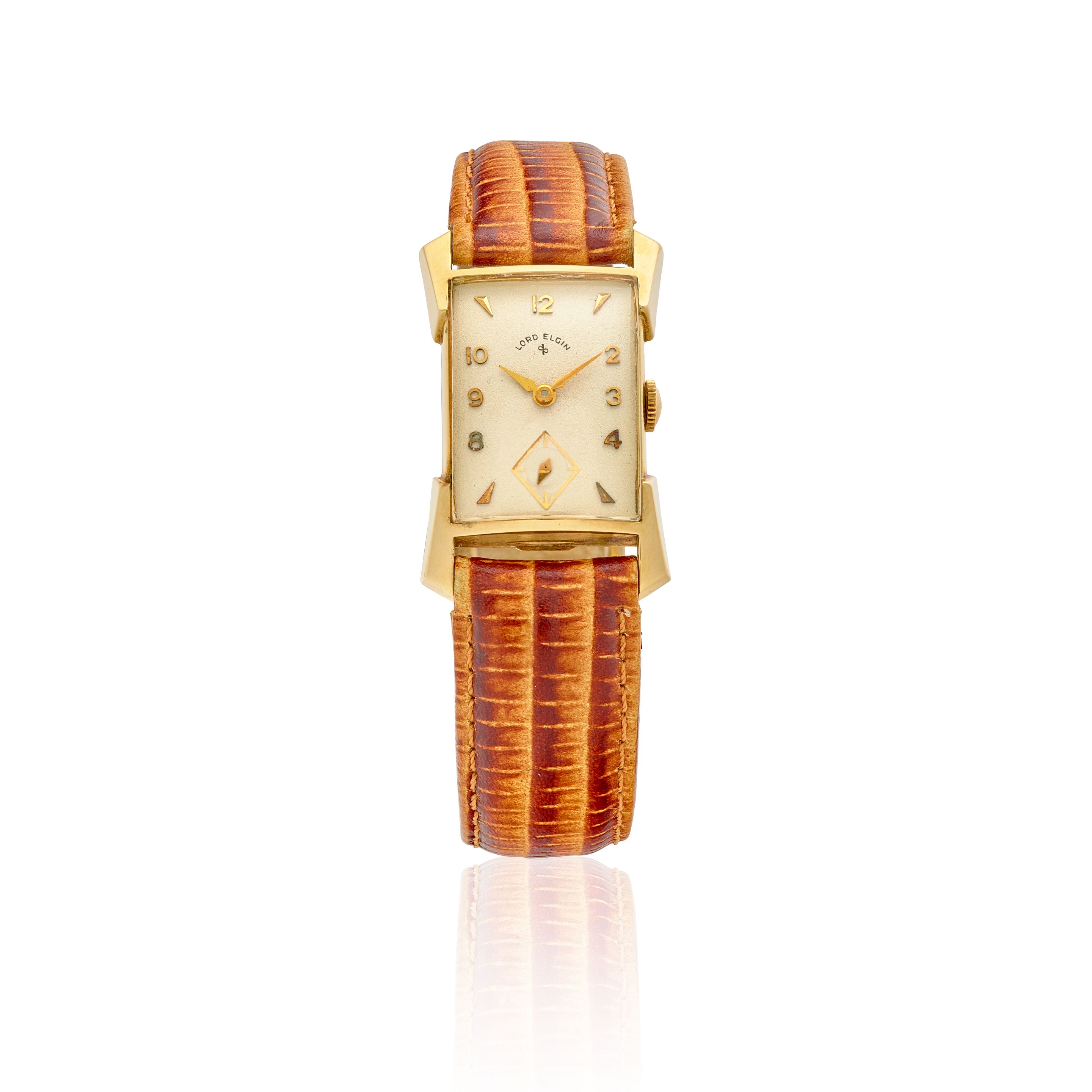 LORD ELGIN. A 14K GOLD MANUAL WIND WRISTWATCHRef: 4533, c.1953
