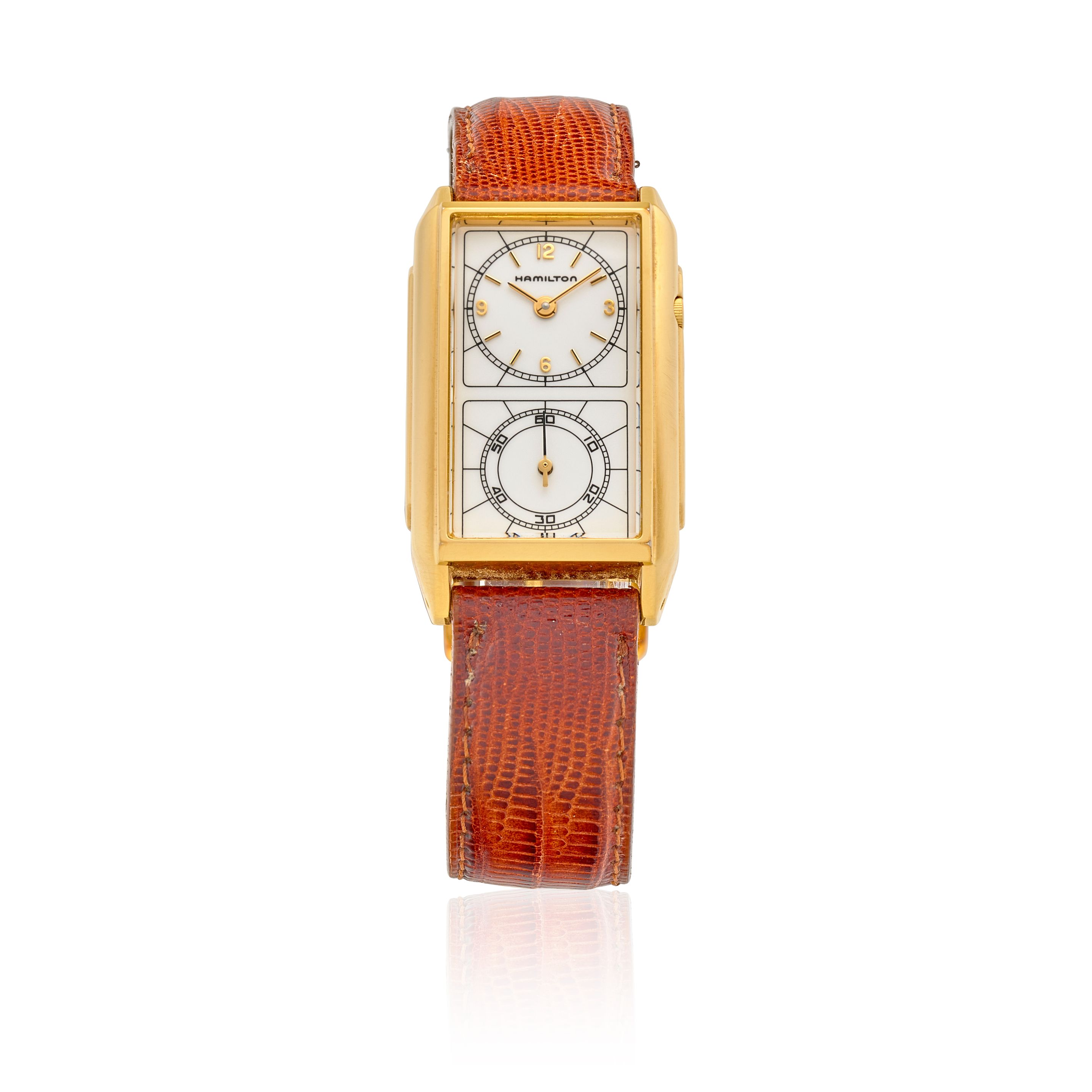 HAMILTON. A DOCTOR'S WRISTWATCH Seckron, Ref: 6214,