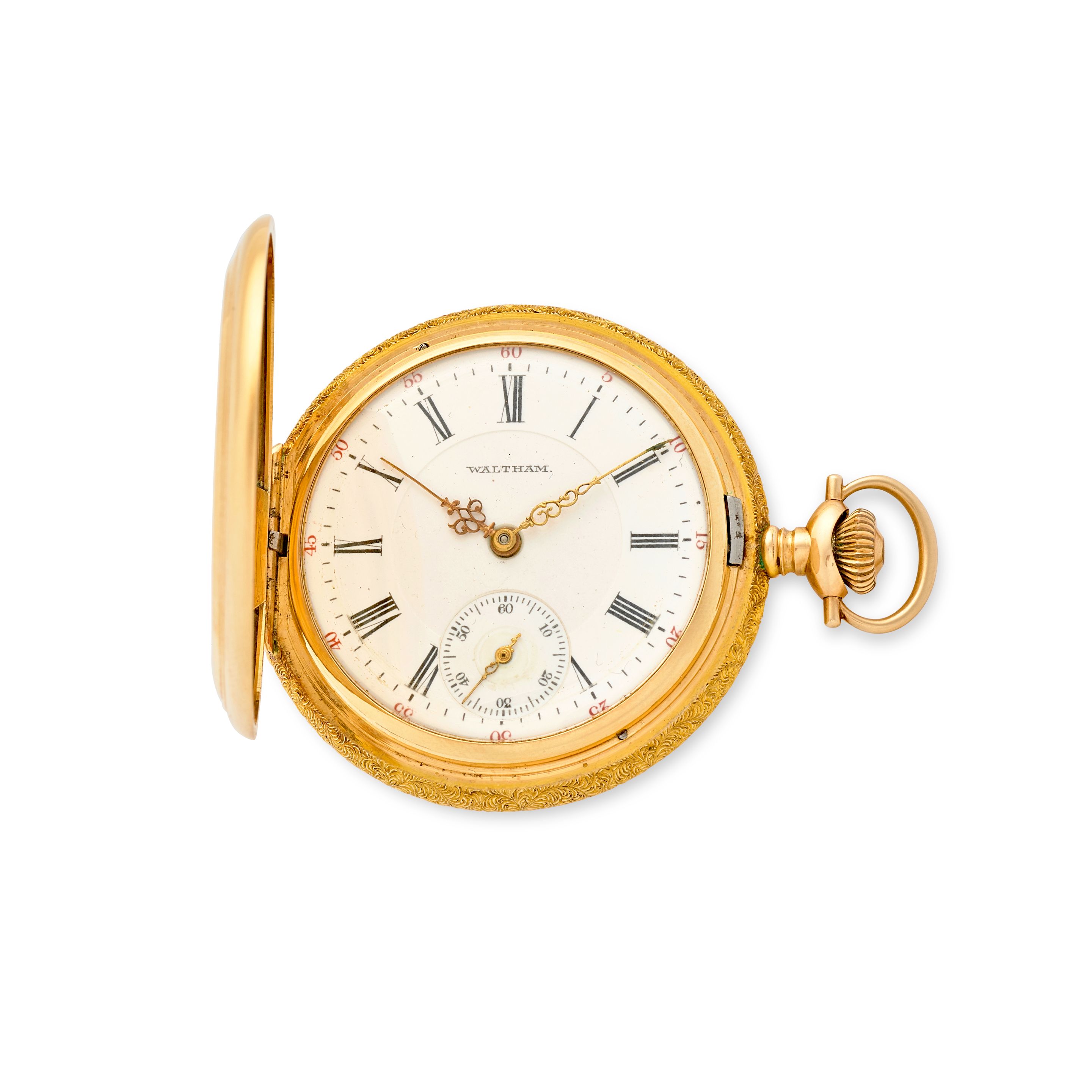 AMERICAN WALTHAM WATCH CO. A FINE 14K GOLD HUNTER CASED WATCHCirca 1914