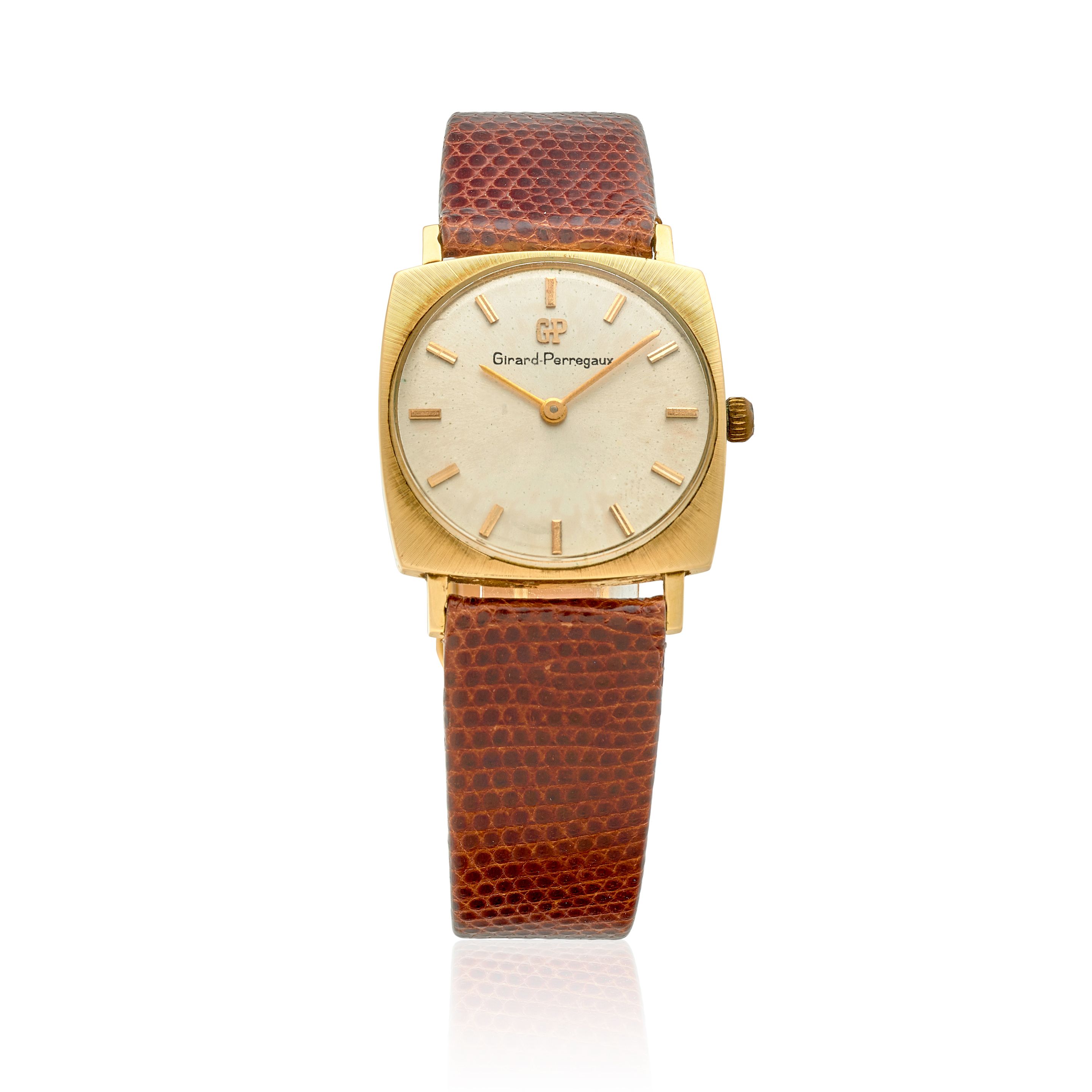 GIRARD PERREGAUX. A 14K GOLD MANUAL WIND WRISTWATCHc.1960s