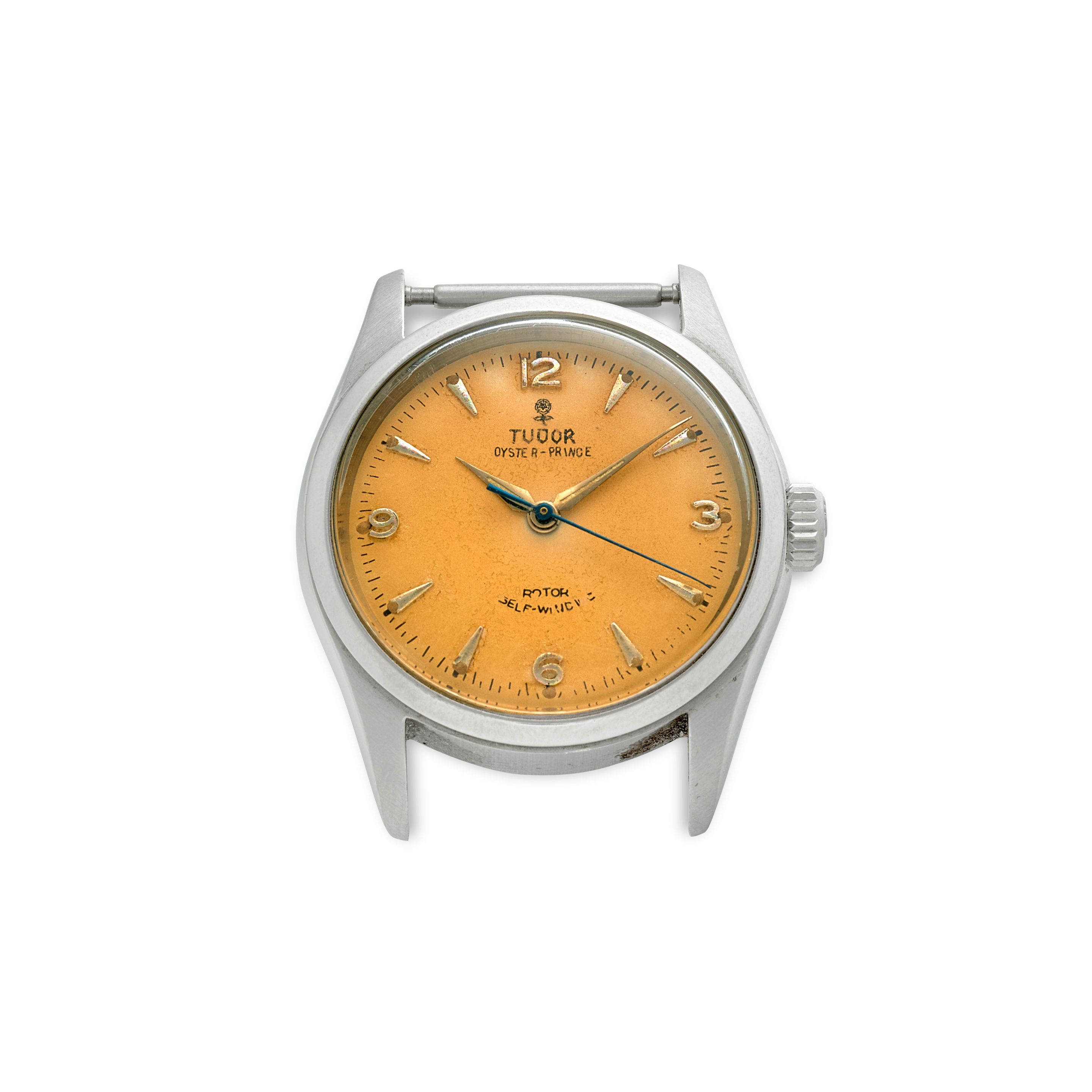 TUDOR. A STAINLESS STEEL AUTOMATIC WRISTWATCH "EXPLORER DIAL" Oyster Prince, Ref: 7909, c.1950s