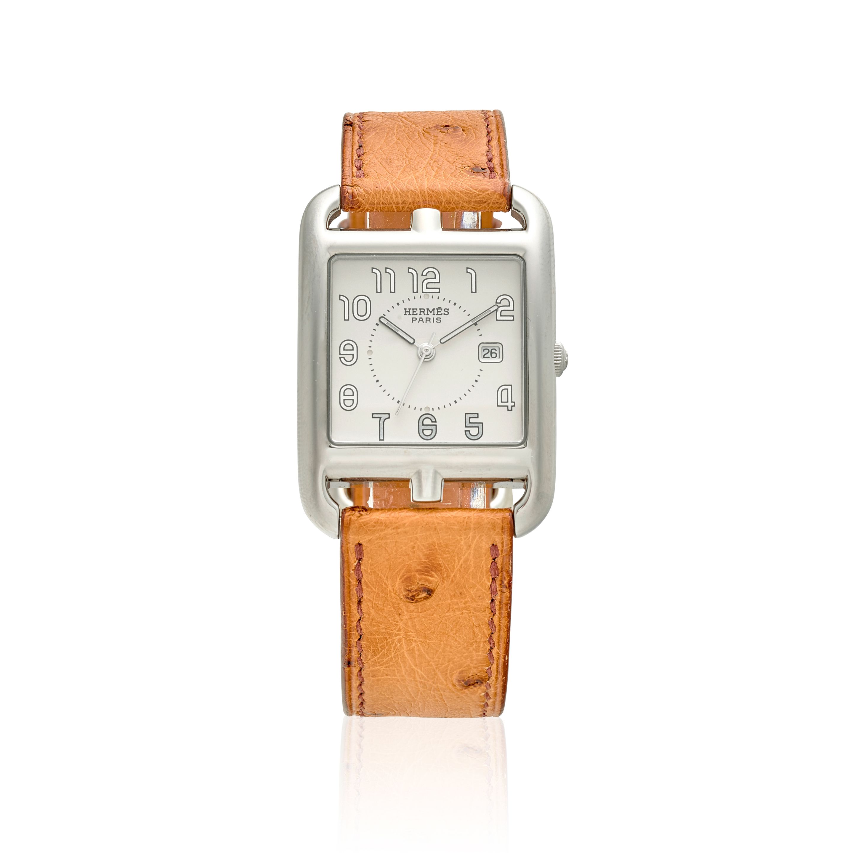 HERMES. A STAINLESS STEEL CALENDAR WRISTWATCH Cape Cod, Ref: CC2.710, c.2010S