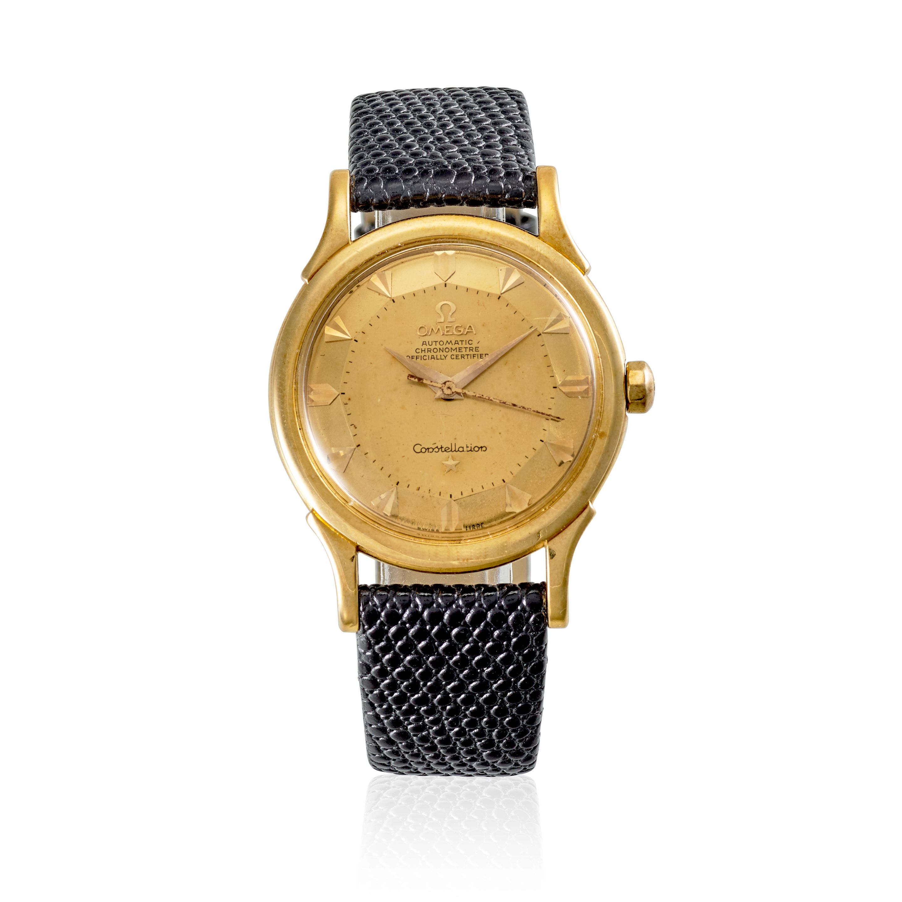OMEGA. AN 18K GOLD AUTOMATIC WRISTWATCH Constellation, Ref: 2852/2853, c.1950s