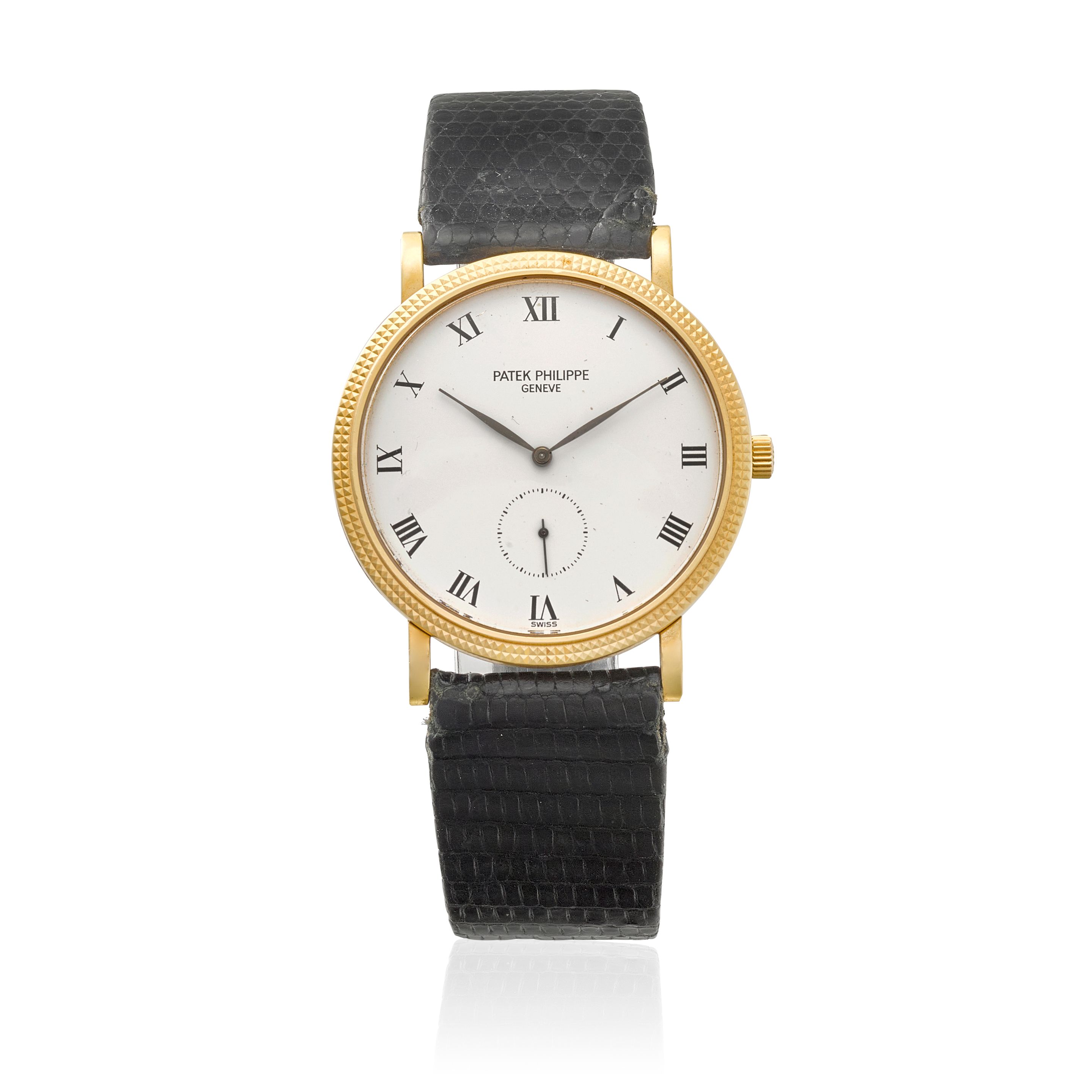 PATEK PHILIPPE. AN 18K GOLD MANUAL WIND WRISTWATCH Calatrava, Ref: 3919, c.2000s