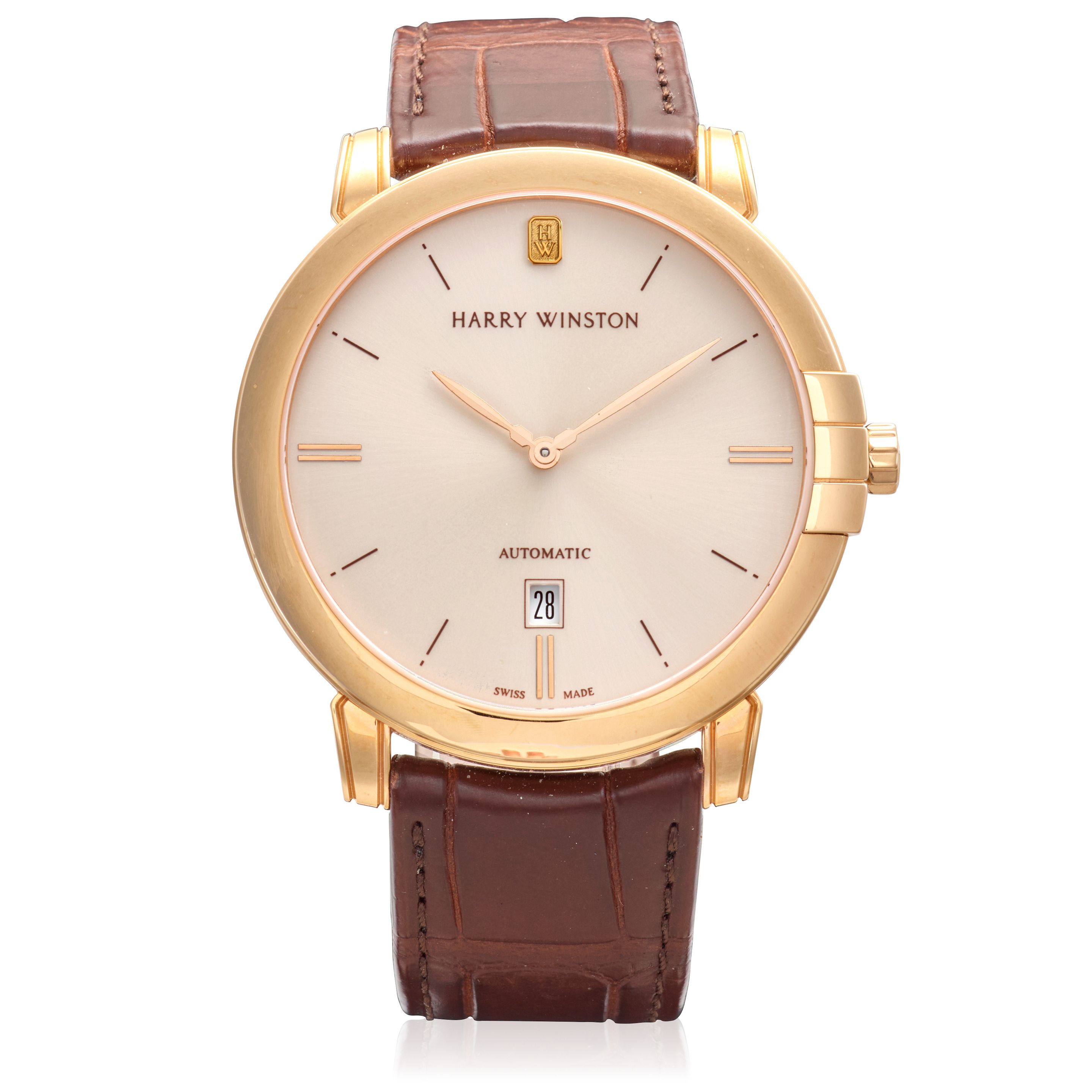 HARRY WINSTON. AN 18K ROSE GOLD AUTOMATIC CALENDAR WRISTWATCH Midnight, Ref: 450-MA42R, c.2015